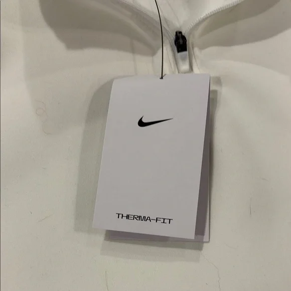 Nike Ivory/White Therma-Fit  Quarter-Zip Top - Picture 5 of 6